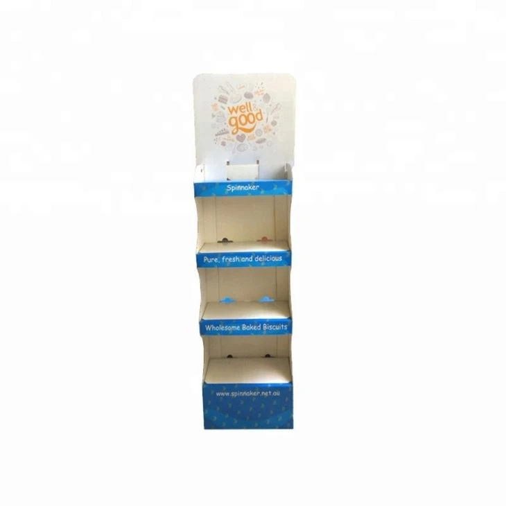 Cost-effective Custom Private Label Paper Cardboard Display Stand POP Displays For Cell Jam Milk Bottle Wine